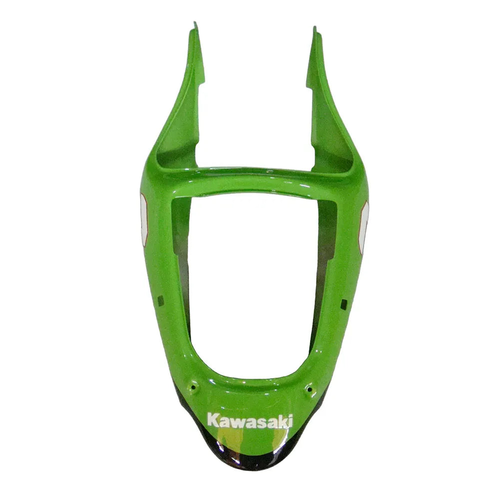 Kawasaki ZX-6R / 636 2000-2002 Green and Black Monster Edition tail section fairing detail view 6