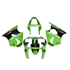 Kawasaki ZX-6R / 636 2000-2002 Green and Black Monster Edition fairing kit front view
