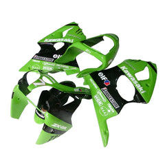 Kawasaki ZX-6R / 636 2000-2002 Green and Black Monster Edition tail section fairing detail view 1