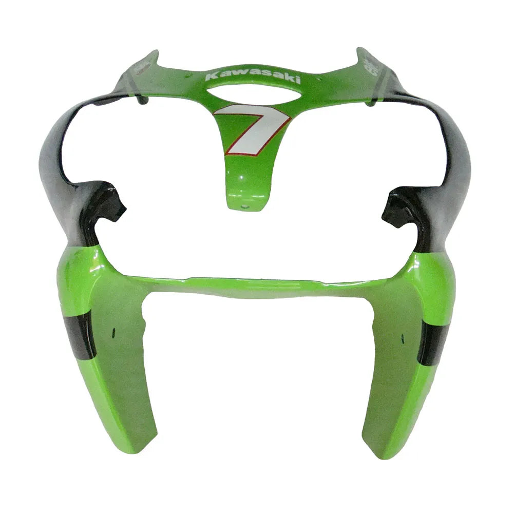 Kawasaki ZX-6R / 636 2000-2002 Green and Black Monster Edition tail section fairing detail view 10