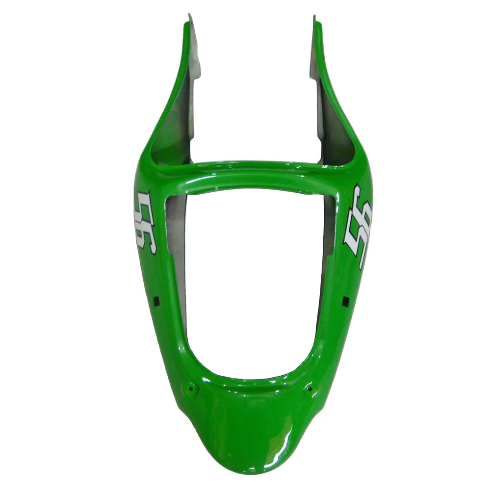 Kawasaki ZX-6R / 636 2000-2002 Green tail section fairing detail view 12