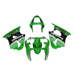 Kawasaki ZX-6R / 636 2000-2002 Green fairing kit front view