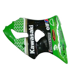 Kawasaki ZX-6R / 636 2000-2002 Green tail section fairing detail view 2