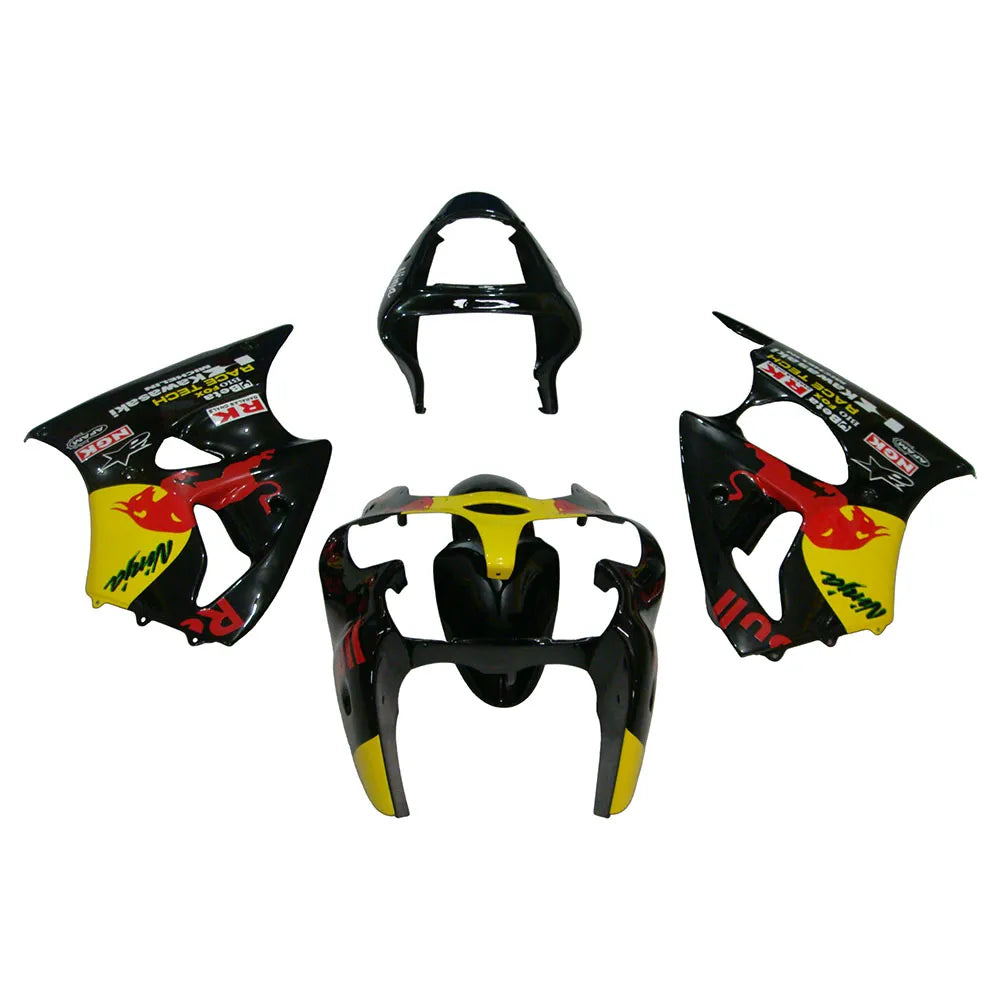 Kawasaki ZX-6R / 636 2000-2002 Black Bull Edition full fairing kit set view