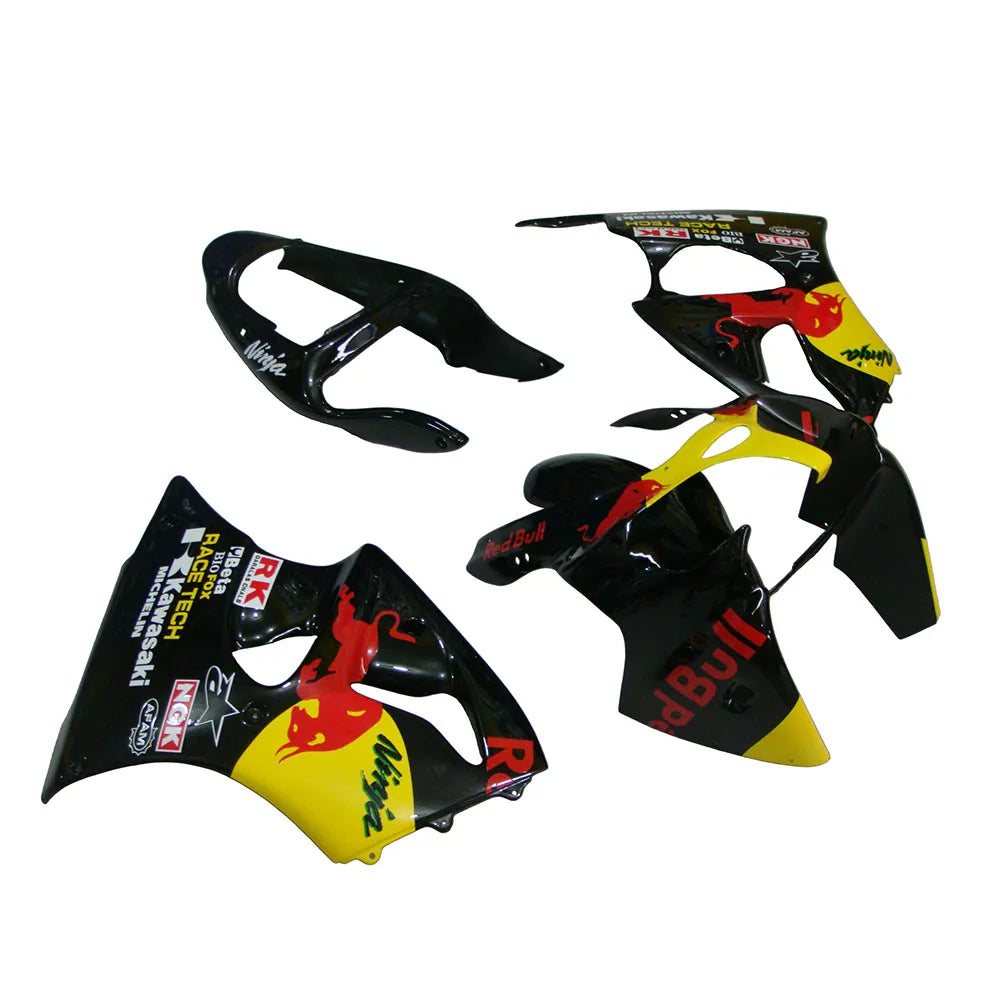 Kawasaki ZX-6R / 636 2000-2002 Black Bull Edition fairing kit front view