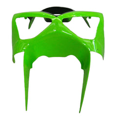 Kawasaki ZX-6R / 636 2003-2004 Green and Black with Logos tail section fairing detail view 6
