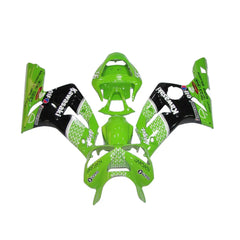 Kawasaki ZX-6R / 636 2003-2004 Green Raindrop Edition fairing kit front view