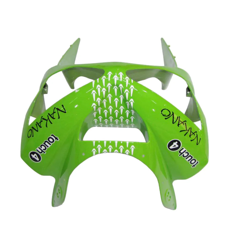 Kawasaki ZX-6R / 636 2003-2004 Green Raindrop Edition tail section fairing side view
