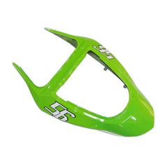 Kawasaki ZX-6R / 636 2003-2004 Green Raindrop Edition tail section fairing detail view 3