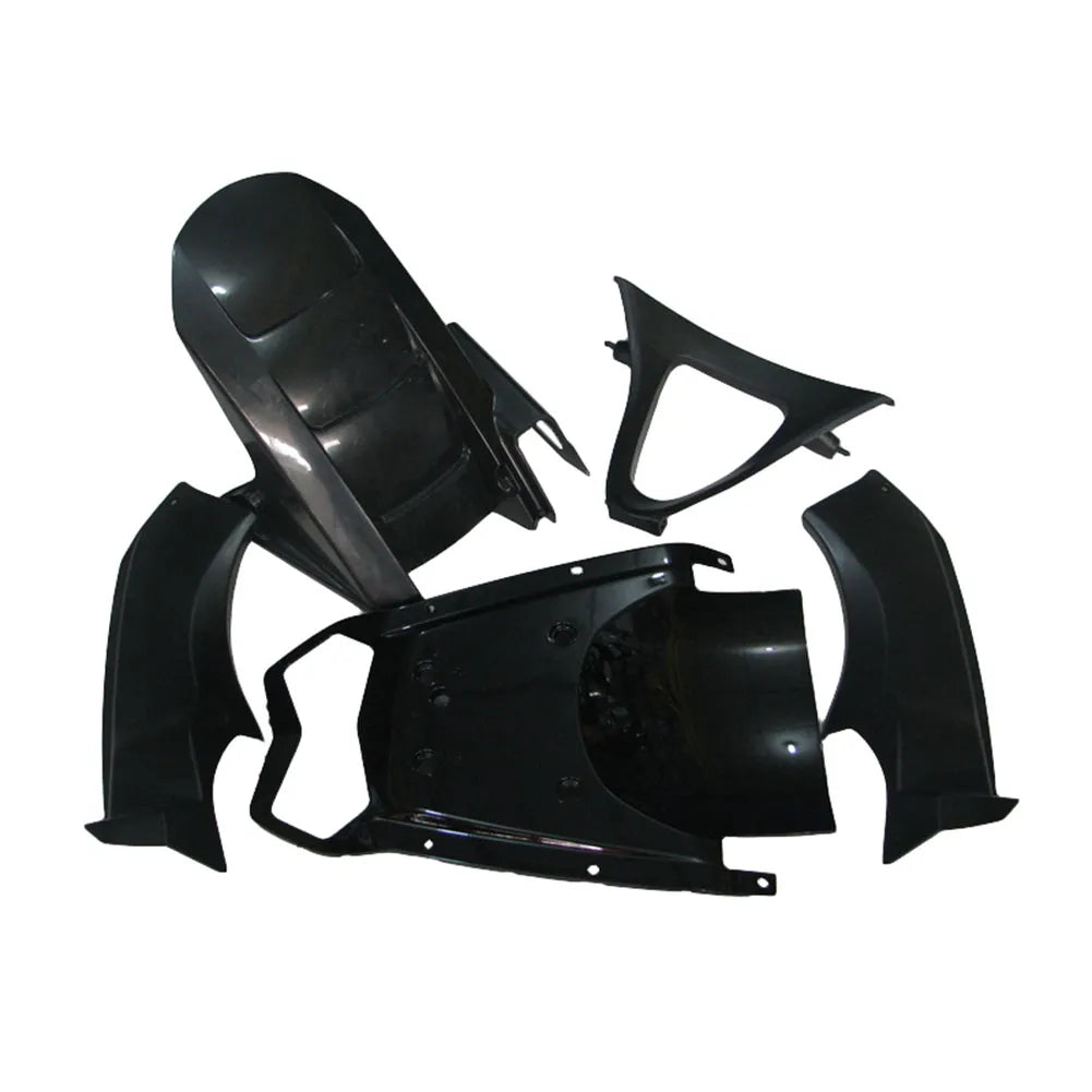 Kawasaki ZX-6R / 636 2003-2004 Black Graphic Style tail section fairing detail view 5