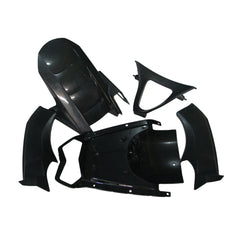 Kawasaki ZX-6R / 636 2003-2004 Black Graphic Style tail section fairing detail view 5