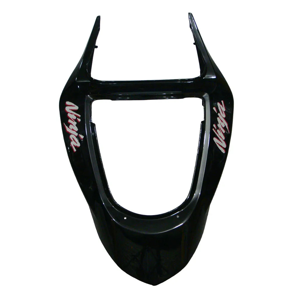 Kawasaki ZX-6R / 636 2003-2004 Black Graphic Style tail section fairing detail view 3