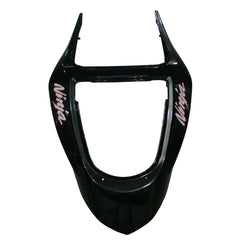 Kawasaki ZX-6R / 636 2003-2004 Black Graphic Style tail section fairing detail view 3