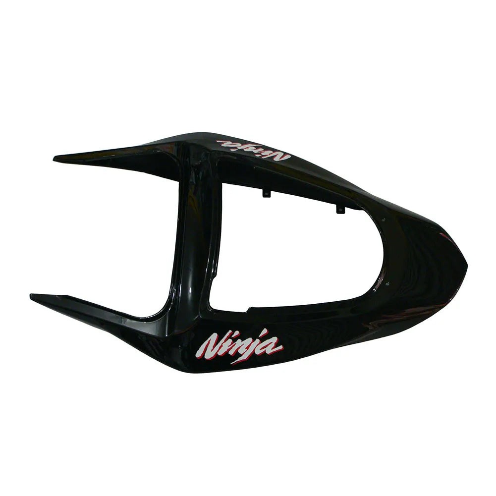 Kawasaki ZX-6R / 636 2003-2004 Black Graphic Style tail section fairing detail view 4