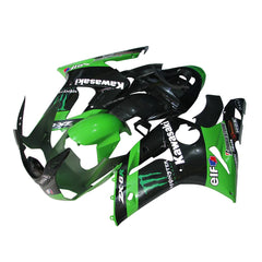 Kawasaki ZX-6R / 636 2003-2004 Green Monster Edition full fairing kit set view