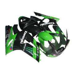 Kawasaki ZX-6R / 636 2003-2004 Green Monster Edition fairing kit left side view