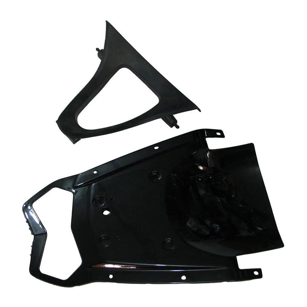 Kawasaki ZX-6R / 636 2003-2004 White Raindrop Edition tail section fairing side view
