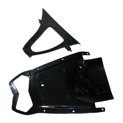 Kawasaki ZX-6R / 636 2003-2004 White Raindrop Edition tail section fairing side view