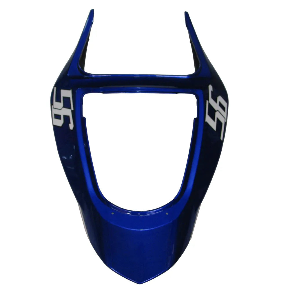 Kawasaki ZX-6R / 636 2003-2004 White Raindrop Edition tail section fairing detail view 2