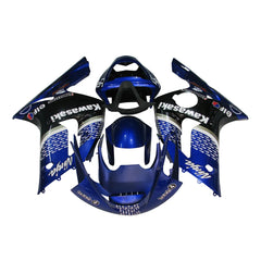 Kawasaki ZX-6R / 636 2003-2004 White Raindrop Edition fairing kit front view