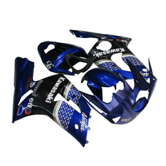 Kawasaki ZX-6R / 636 2003-2004 White Raindrop Edition fairing kit left side view