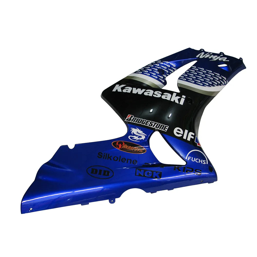 Kawasaki ZX-6R / 636 2003-2004 White Raindrop Edition tail section fairing detail view 6
