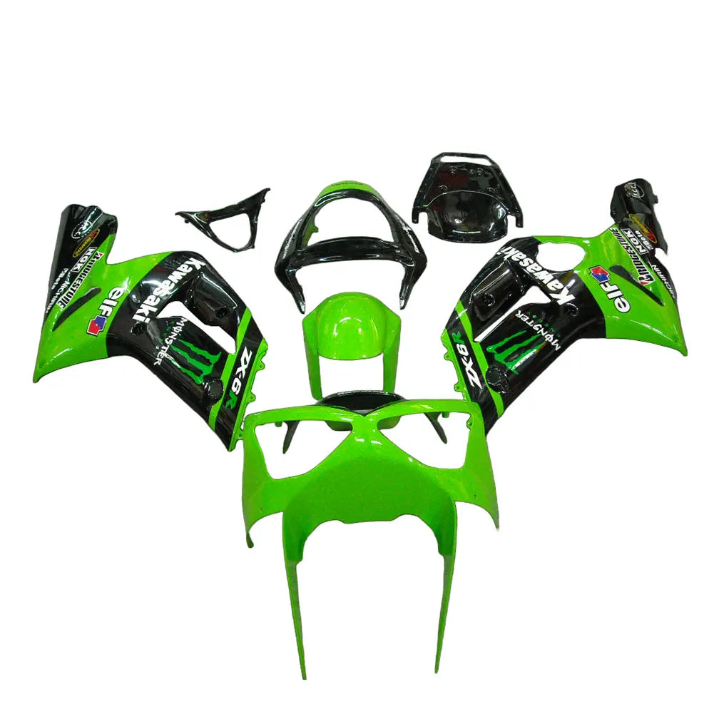 Kawasaki ZX-6R / 636 2003-2004 Monster Edition fairing kit front view
