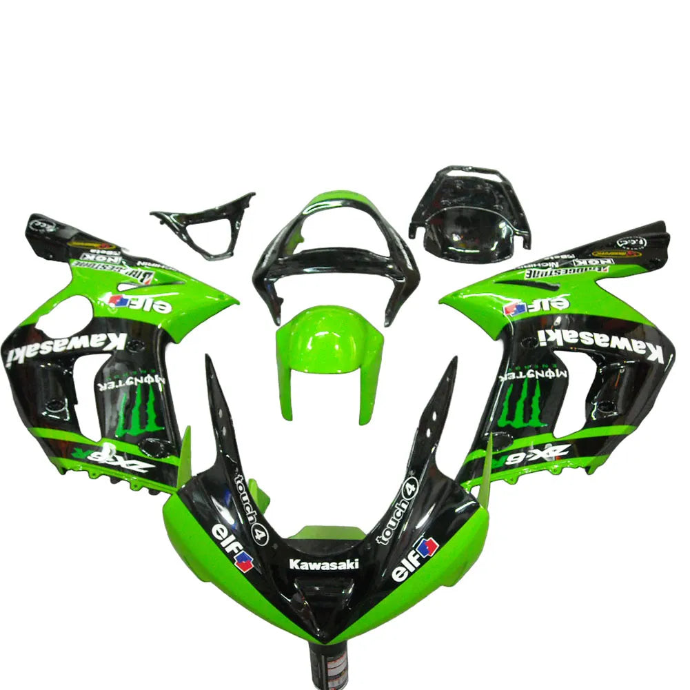 Kawasaki ZX-6R / 636 2003-2004 Monster Edition tail section fairing rear view