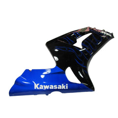 Kawasaki ZX-6R / 636 2003-2004 Black and Blue tail section fairing rear view