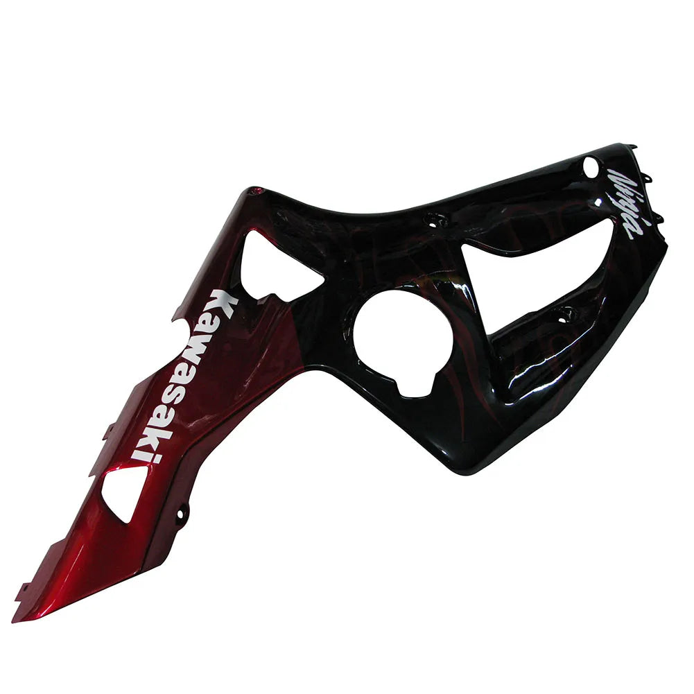 Kawasaki ZX-6R / 636 2003-2004 Red Flame tail section fairing detail view 1