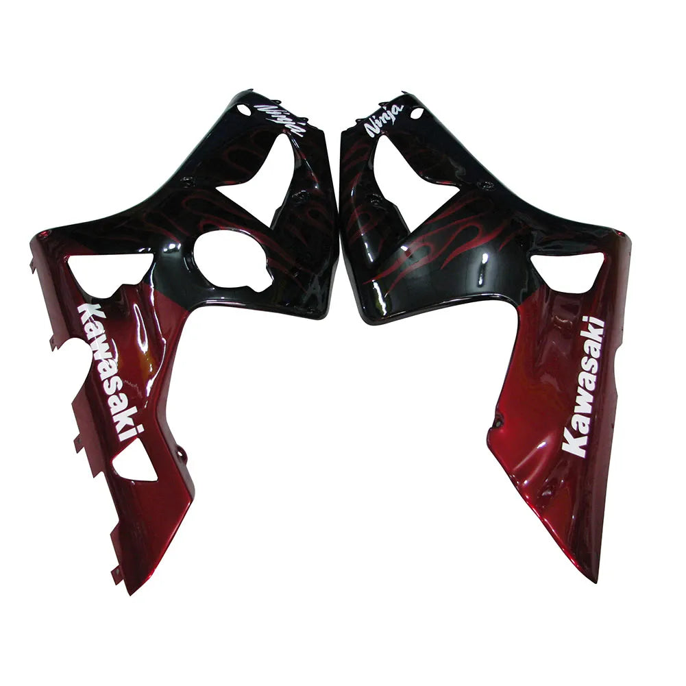 Kawasaki ZX-6R / 636 2003-2004 Red Flame tail section fairing detail view 3