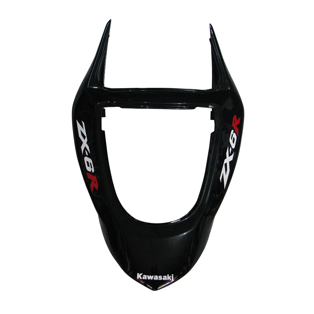 Kawasaki ZX-6R / 636 2003-2004 Red Flame tail section fairing detail view 6