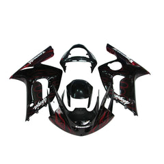Kawasaki ZX-6R / 636 2003-2004 Red Flame fairing kit front view