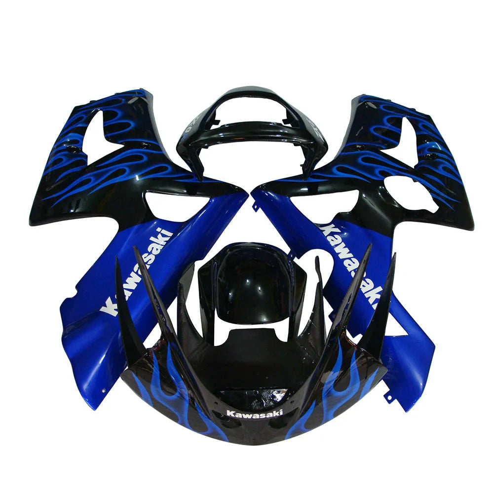 Kawasaki ZX-6R / 636 2003-2004 Blue Flame tail section fairing rear view