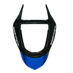 Kawasaki ZX-6R / 636 2003-2004 Blue and Black tail section fairing detail view 5