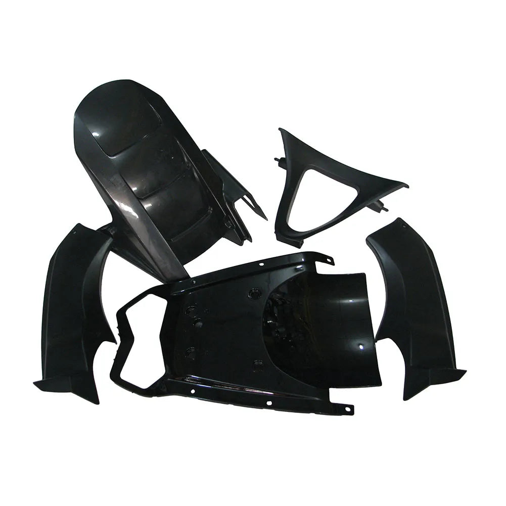 Kawasaki ZX-6R / 636 2003-2004 Blue and Black tail section fairing detail view 7