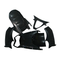 Kawasaki ZX-6R / 636 2003-2004 Blue and Black tail section fairing detail view 7