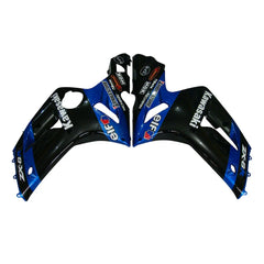 Kawasaki ZX-6R / 636 2003-2004 Blue and Black tail section fairing detail view 2