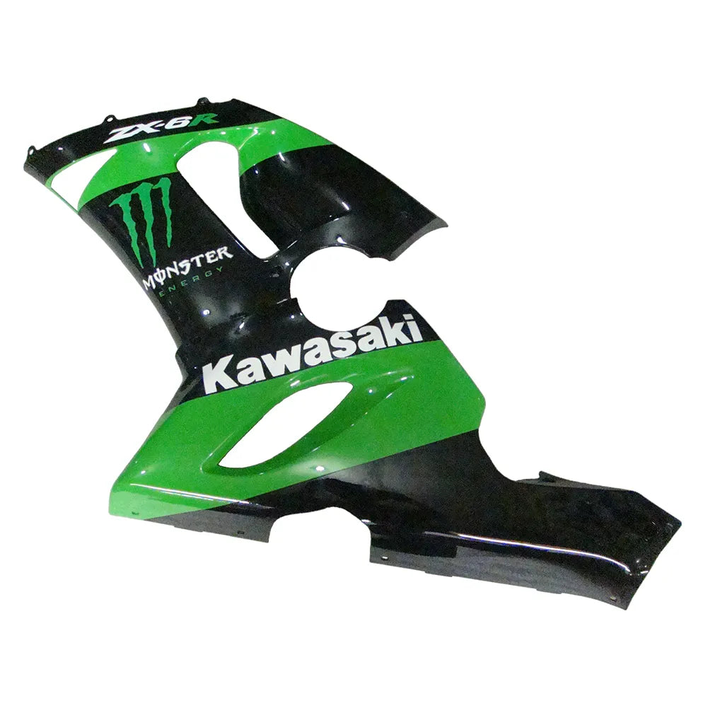 Kawasaki ZX-6R / 636 2005-2006 Green Monster Edition B tail section fairing rear view