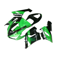 Kawasaki ZX-6R / 636 2005-2006 Green Monster Edition B full fairing kit set view