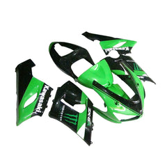 Kawasaki ZX-6R / 636 2005-2006 Green Monster Edition B fairing kit left side view