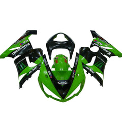 Kawasaki ZX-6R / 636 2005-2006 Green Monster Edition C fairing kit front view