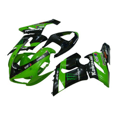 Kawasaki ZX-6R / 636 2005-2006 Green Monster Edition C tail section fairing detail view 1