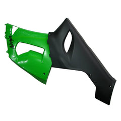 Kawasaki ZX-6R / 636 2005-2006 Green and Black Style A tail section fairing detail view 3