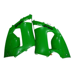 Kawasaki ZX-6R / 636 2005-2006 Green and Black Style A tail section fairing detail view 5