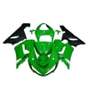 Kawasaki ZX-6R / 636 2005-2006 Green and Black Style A Fairing Kit