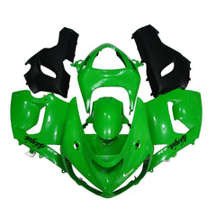 Kawasaki ZX-6R / 636 2005-2006 Green and Black Style A tail section fairing rear view