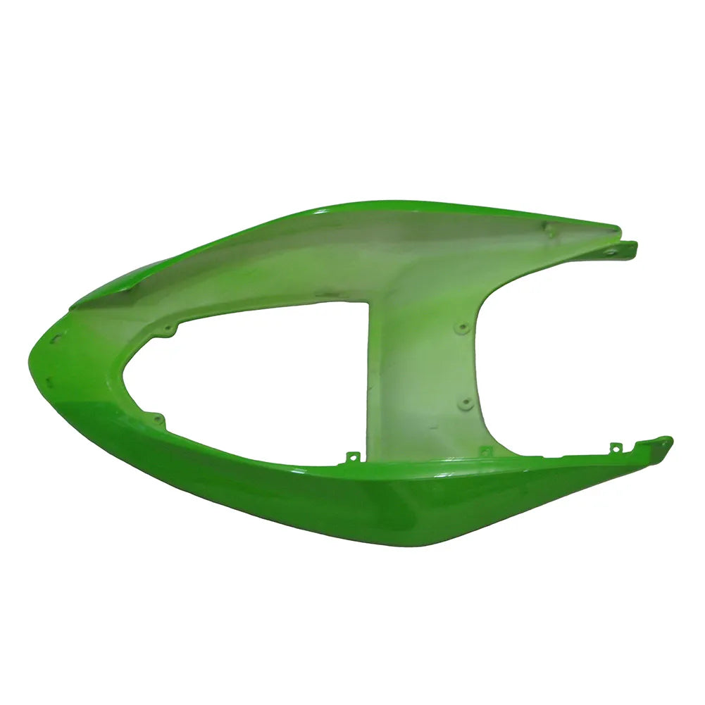 Kawasaki ZX-6R / 636 2005-2006 Green and Black Style B tail section fairing detail view 7