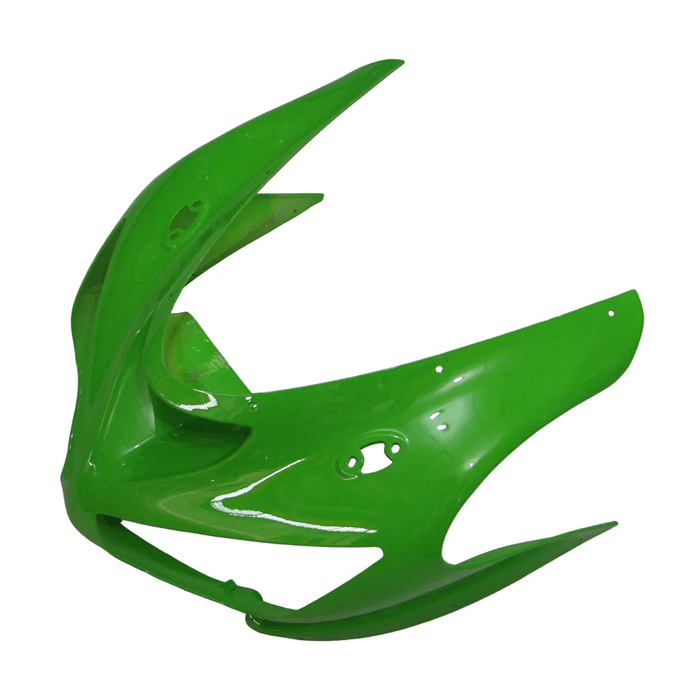 Kawasaki ZX-6R / 636 2005-2006 Green and Black Style B tail section fairing detail view 2