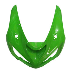 Kawasaki ZX-6R / 636 2005-2006 Green and Black Style B tail section fairing detail view 1